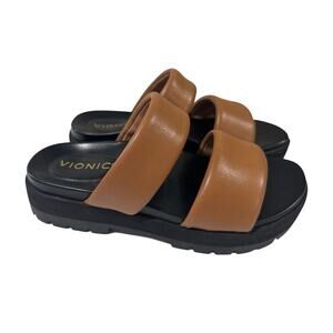 Vionic Modesto Two Strap Lug Sole Sandal Size 7.5